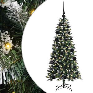 vidaXL Tekojoulukuusi Vihre&auml; 120 cm PVC, muovi ja ter&auml;s