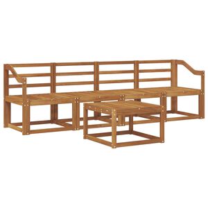 vidaXL Ulkosohvakokoelma 5 pcs Luonnollinen