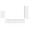 vidaXL TV-tasosetti 4 pcs Korkean kiillon valkoinen Tekninen puu
