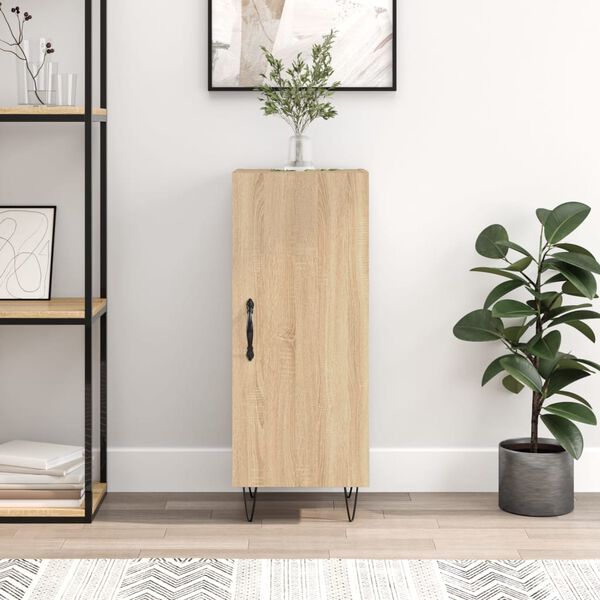 vidaXL Senkki Sonoma-tammi 34,5x34x90 cm tekninen puu