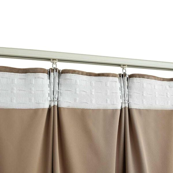 vidaXL Pimennysverhot koukuilla 2 kpl sametti beige 140x225 cm