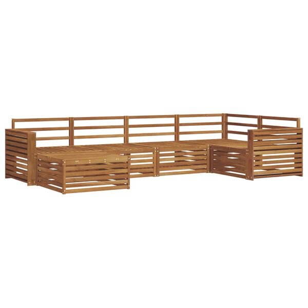 vidaXL Ulkosohvakokoelma 6 pcs Luonnollinen