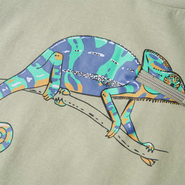 Lasten lyhythihainen T-paita vaalea khaki 128