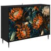 vidaXL Sivup&ouml;yt&auml; LOCHEM Musta tammi 102 x 33 x 76 cm Tekninen puu