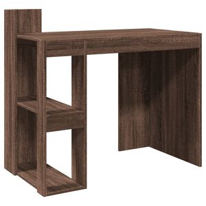 vidaXL Ty&ouml;p&ouml;yt&auml; ruskea tammi 103,5x56,5x94 cm tekninen puu