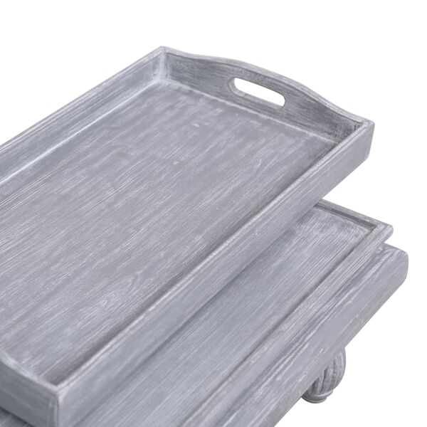 vidaXL Sohvap&ouml;yt&auml; harmaa 90x50x40 cm t&auml;ysi mahonki