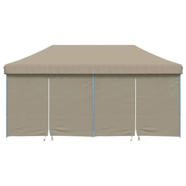 vidaXL Juhlateltta Pop-up Harmaanruskea 580 x 292 x 315 cm
