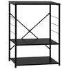 vidaXL Mikroaaltouunikaappi musta 60x39,6x79,5 cm tekninen puu