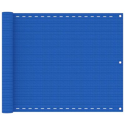 vidaXL Parvekkeen suoja sininen 75x600 cm HDPE