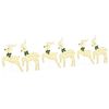 vidaXL LED Porot 6 kpl Kulta 45 x 19 x 65 cm kangas