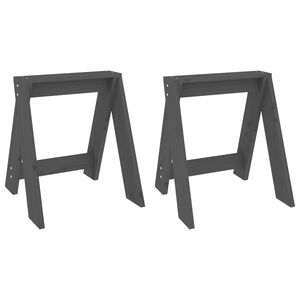 vidaXL Jakkarat 2 kpl harmaa 40x40x45 cm t&auml;ysi m&auml;nty