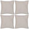 Beige tyynynp&auml;&auml;llinen Puuvilla 4kpl 40 x 40 cm