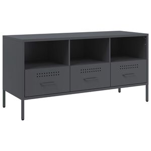 vidaXL TV-taso antrasiitti 100,5x39x50,5 cm ter&auml;s