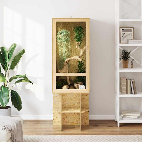 vidaXL Terrarium Ruskea 50 x 50 x 100 cm OSB