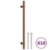 vidaXL Kaapin kahvat 10 kpl pronssi 224 mm ruostumaton ter&auml;s