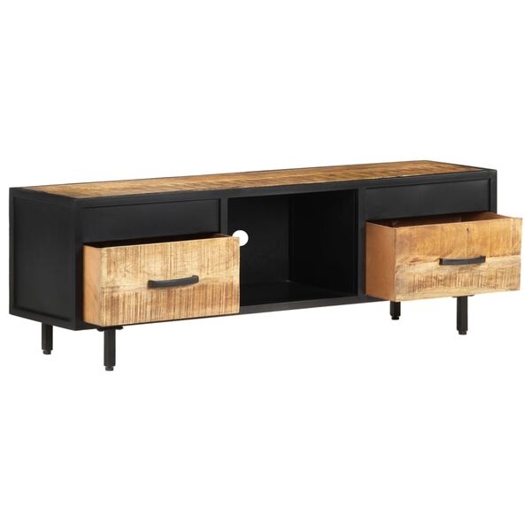 vidaXL TV-taso 120x30x40 cm karkea mangopuu