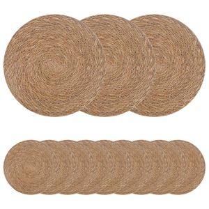 vidaXL Merihein&auml; lautasliinat 12 kpl Luonnollinen 100% Merihein&auml;