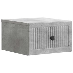 vidaXL Sein&auml;lle Kiinnitett&auml;v&auml; Y&ouml;p&ouml;yt&auml; Betoninharmaa 33 x 34,5 x 20 cm