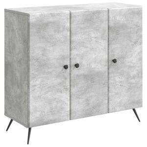vidaXL Sivup&ouml;yt&auml; Betoninharmaa 89 x 34,5 x 80 cm Tekninen puu