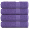 vidaXL K&auml;sipyyhkeet SAMPAKKO 4 kpl violetti 50x100 cm 360 gsm