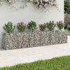 vidaXL Gabion Kohotettu Peti 2 pcs Hopea 300 x 50 x 60 cm