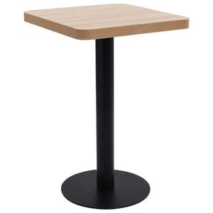 vidaXL Bistrop&ouml;yt&auml; vaaleanruskea 50x50 cm MDF
