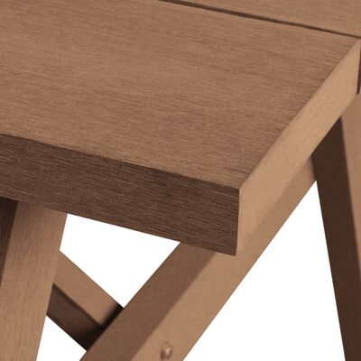 vidaXL Piknikpöytä penkeillä ruskea 150x139x72,5cm WPC