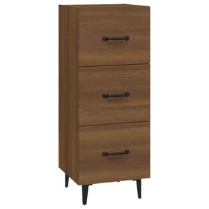 vidaXL Senkki ruskea tammi 34,5x34x90 cm tekninen puu