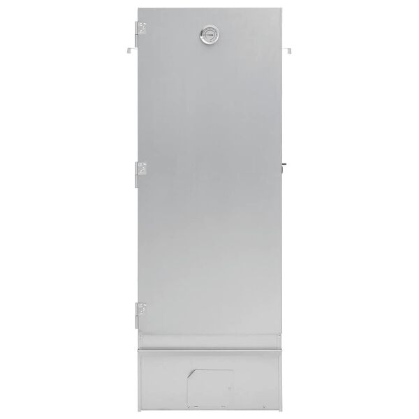 vidaXL BBQ Savustinuuni puulastuilla 44,5x29x110 cm galvanoitu ter&auml;s