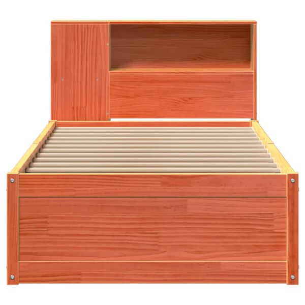 vidaXL S&auml;nky ilman patjaa vahanruskea 100x200 cm t&auml;ysi m&auml;nty