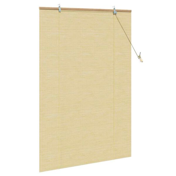 vidaXL Rullaverho verhoilla Luonto 120 x 160 cm Bambu