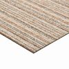 vidaXL Matto 20 pcs Raidallinen beige 50 x 50 cm 100% polypropeeni