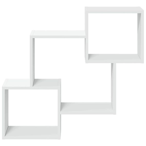 vidaXL Seinäkaappi 78x18x71 cm valkoinen tekninen puu