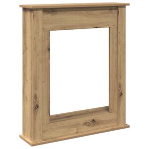 vidaXL Takkakehys artesaani tammi 75x20x87,5 cm tekninen puu