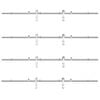 vidaXL Liukuoven asennustarvikkeet 400 cm ruostumaton teräs hopea