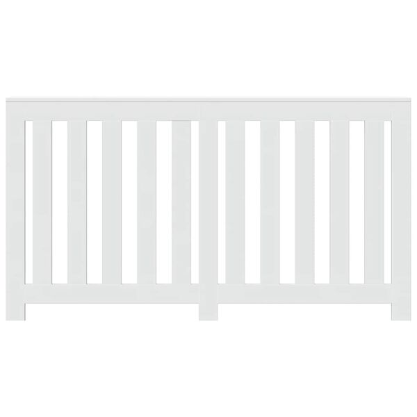 vidaXL L&auml;mp&ouml;patterin suoja valkoinen 149x20x82 cm tekninen puu