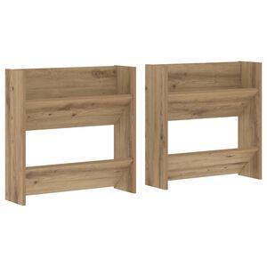 vidaXL Kenk&auml;kaappi 2 kpl 60 x 18 x 60 cm Tekninen puu Artisaanitammi