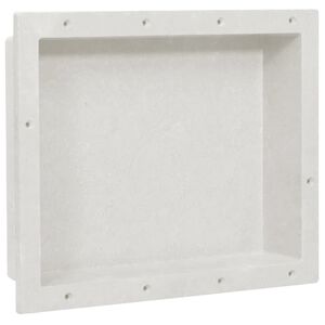 vidaXL Suihkusyvennys mattavalkoinen 41x51x10 cm