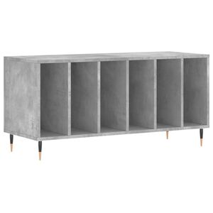 vidaXL LP-levyjen s&auml;ilytyskaappi betoninharmaa 100x38x48 cm puu
