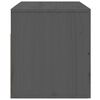 vidaXL Seinäkiinnitettävät yöpöydät 2 kpl harmaa 50x36x40 cm