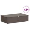 vidaXL S&auml;ilytyslaatikko 24 pcs Harmaa 70 x 40 x 18 cm Kuitukangas