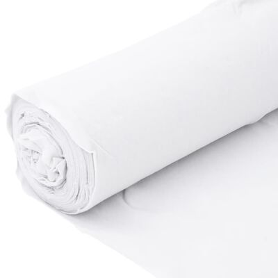 vidaXL Geotekstiilikalvo valkoinen 1 x 10 m polyesterikuitu