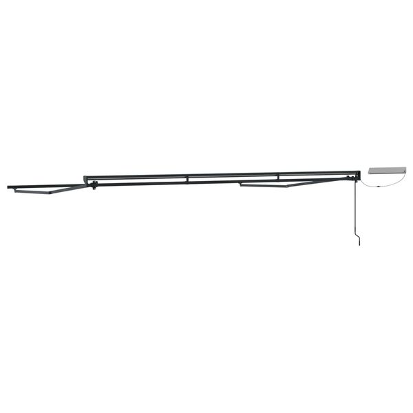 vidaXL S&auml;hk&ouml;k&auml;ytt&ouml;inen ulosvetokangasrunko Valkoinen 2,5 x 2 m Ter&auml;s