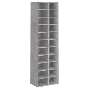 vidaXL Kenk&auml;kaappi betoninharmaa 54x34x183 cm lastulevy