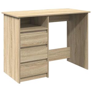 vidaXL Ty&ouml;p&ouml;yt&auml; Sonoma-tammi 102x50x75 cm tekninen puu
