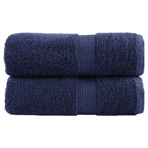 vidaXL Premium-pesupyyhkeet SOLUND 2 kpl tummansininen 30x30 cm 600 gsm