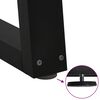 vidaXL Ruokap&ouml;yd&auml;n jalat V-muotoiset 2 kpl musta 80x(72-73,3) cm ter&auml;s