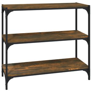 vidaXL Kirjahylly savutammi 80x33x70,5 cm tekninen puu ja ter&auml;s