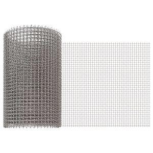 vidaXL Verkkoruudun 20 x 500 cm 3 Mesh Ruostumaton ter&auml;s 201 Hopea