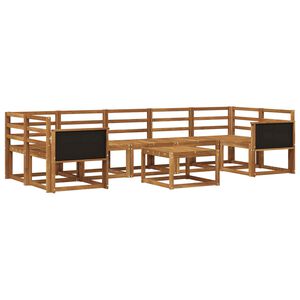 vidaXL Ulkosohvakokoelma 6 pcs Luonnollinen Tihe&auml; akasiapuu